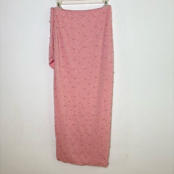OH POLLY La Desirade Bordeaux Maxi Skirt in Rose prom formal special occasion 6 - Picture 5 of 17